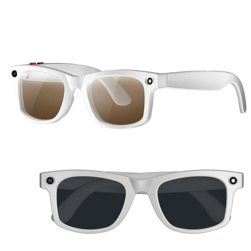 Nowe inteligentne okulary z kamerą 800 W – nagrywanie wideo, rozpoznawanie zdjęć przez AI, połączenia Bluetooth, tłumaczenie głosowe, idealne do jazdy na motocyklu.