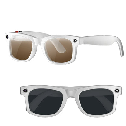 Nowe inteligentne okulary z kamerą 800 W – nagrywanie wideo, rozpoznawanie zdjęć przez AI, połączenia Bluetooth, tłumaczenie głosowe, idealne do jazdy na motocyklu.