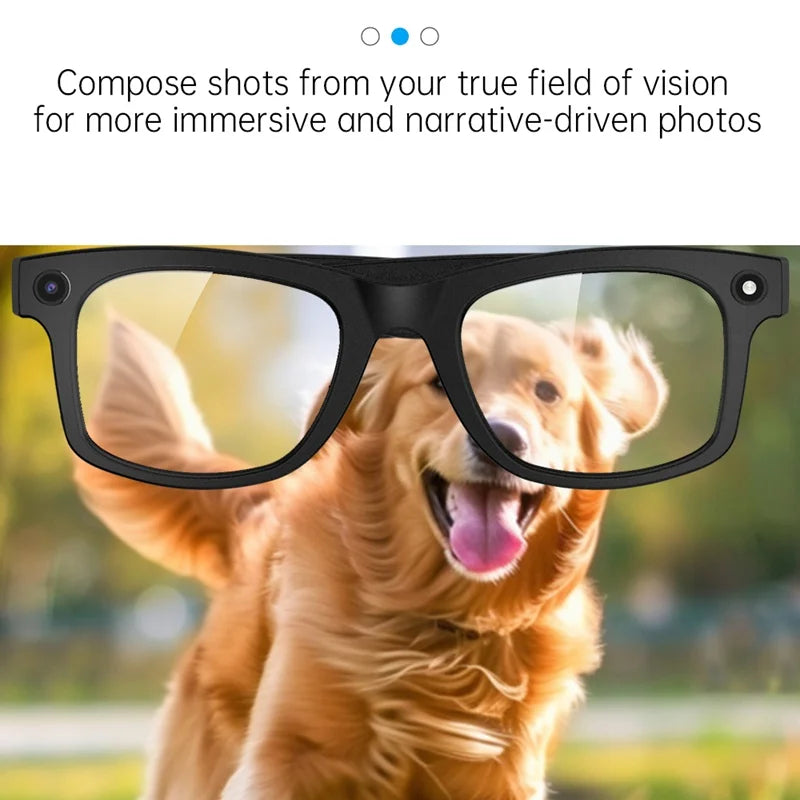 Nowe inteligentne okulary z kamerą 800 W – nagrywanie wideo, rozpoznawanie zdjęć przez AI, połączenia Bluetooth, tłumaczenie głosowe, idealne do jazdy na motocyklu.