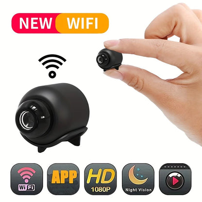 Nowa mini kamera X5 1080P z wyraźnym widzeniem w nocy, lekka i przenośna, z detekcją ruchu oraz bezprzewodową łącznością Wi-Fi.