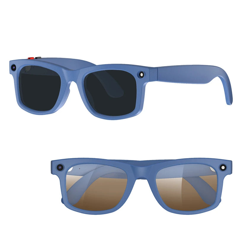 Nowe inteligentne okulary z kamerą 800 W – nagrywanie wideo, rozpoznawanie zdjęć przez AI, połączenia Bluetooth, tłumaczenie głosowe, idealne do jazdy na motocyklu.