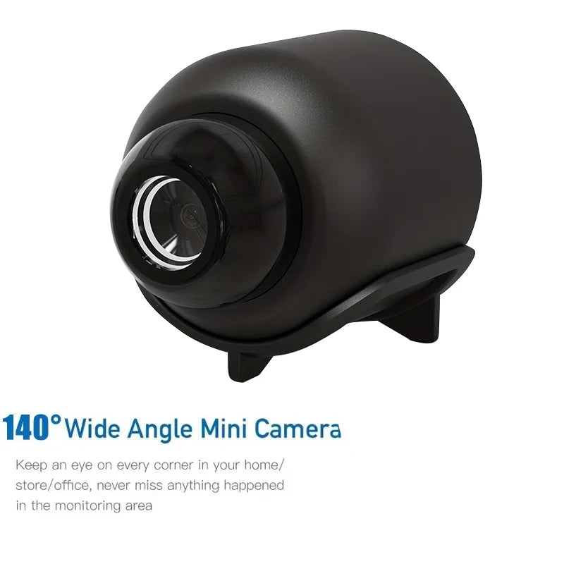 Nowa mini kamera X5 1080P z wyraźnym widzeniem w nocy, lekka i przenośna, z detekcją ruchu oraz bezprzewodową łącznością Wi-Fi.