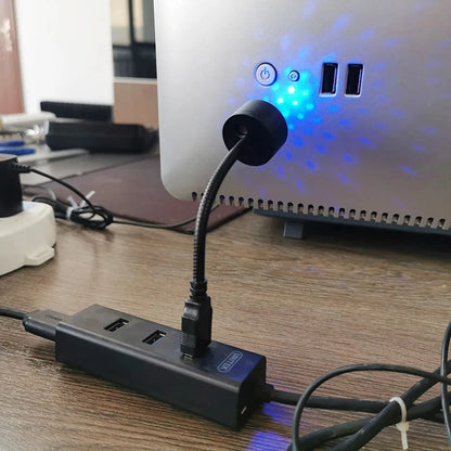 Mini LED Projektor Gwiezdnego Nieba do Samochodu – Lampka Atmosferyczna Galaxy USB, Regulowana, do Sufitu Auta i Pokoju